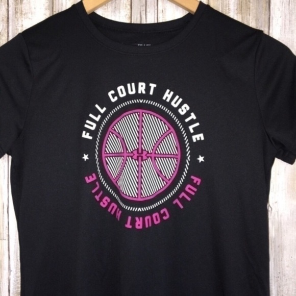 Under Armor Kids Full Court Hustle Tee - Picture 2 of 4